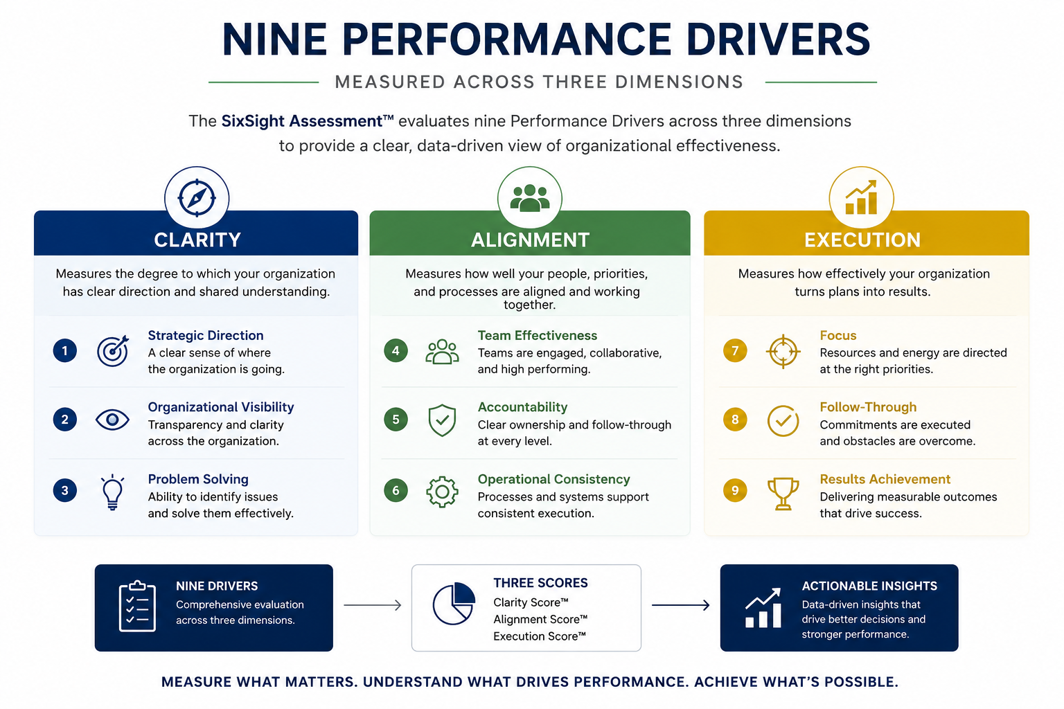 SixSight Assessment - Nine Drivers Graphic